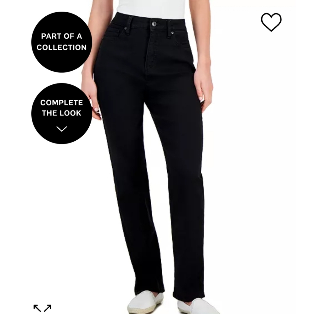 3/$15 Style & Co High Rise straight leg jean